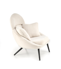 MERRY fotel wypoczynkowy, kremowy (1p1szt)