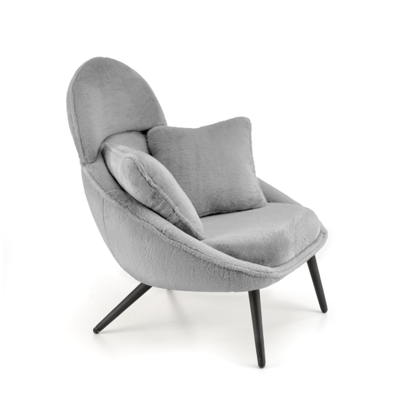 MERRY fotel wypoczynkowy, popielaty (1p1szt)