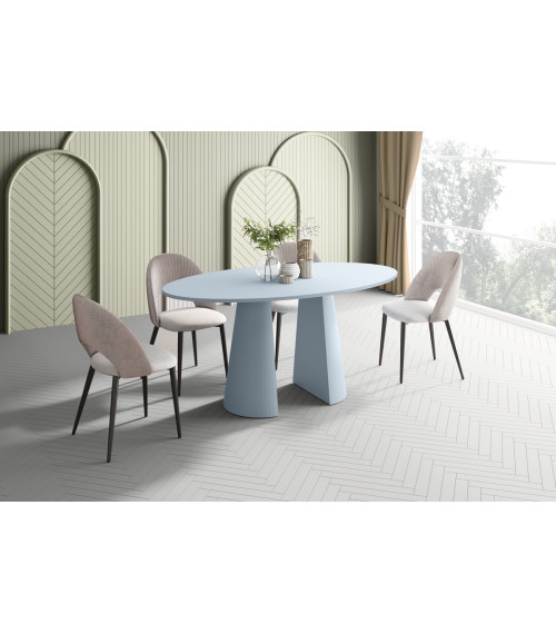 Stół Lazio - niebieski mat