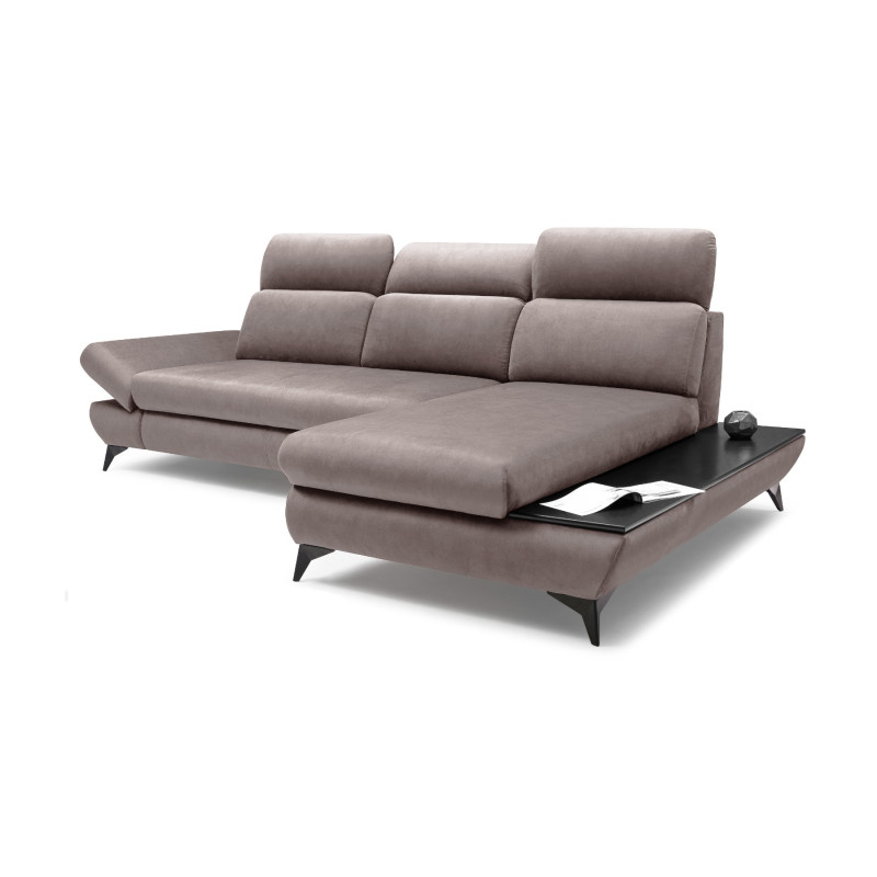 Narożnik prawostronny rozkładany z pojemnikiem na pościel TITAN FANCY 90