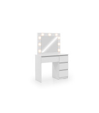 Toaletka z szufladami Lumina - biały