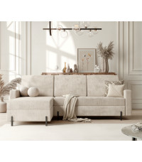 Narożnik rozkładany z funkcją spania Loft tk. Cremona 02