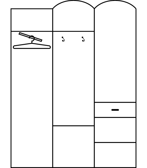 Przedpokój 2 Sonoma jasna