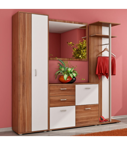 Przedpokój 7 Śliwa wallis/Biały