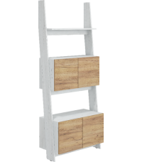 Regał 80-2D Rack - RAC-08 - Craft tobaco/Craft biały