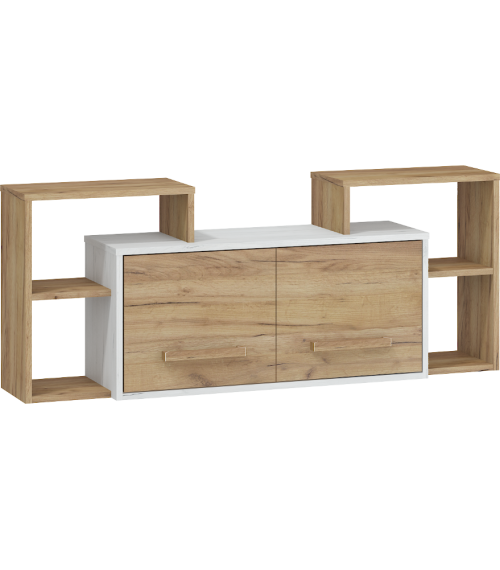 Półka 2D Rio - RIO-16 - Craft biały/Craft złoty