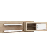 Szafka wisząca 1DP Verin - VRN-07 - Sonoma jasna/Biały połysk