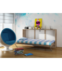 Półkotapczan Roger łóżko składane Sonoma jasna/Niebieski