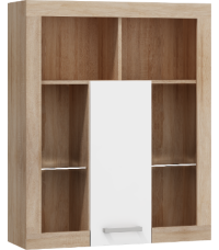 Szafka wisząca Viki - VIK-06 - Sonoma jasna/Biały połysk