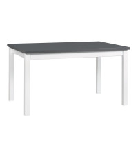 Stół Alba 2 Biały / blat Grafit