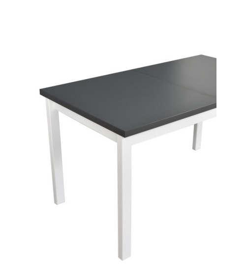 Stół Alba 2 Biały / blat Grafit