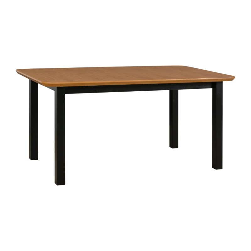 Stół Wenus 2S Czarny / blat Dąb naturalny