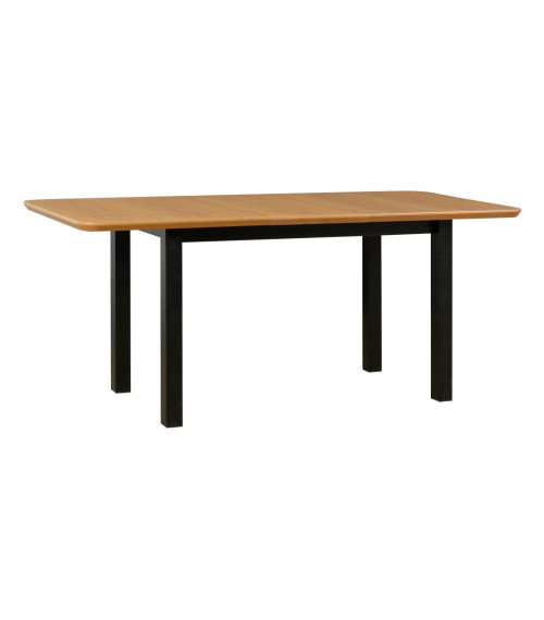 Stół Wenus 2S Czarny / blat Dąb naturalny