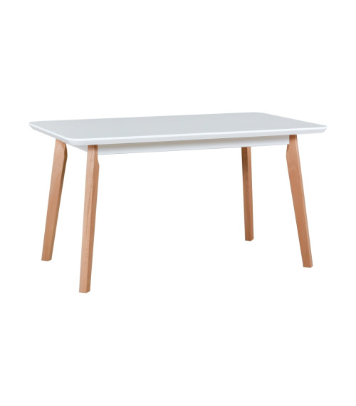 Stół Oslo 7 Buk / blat Biały