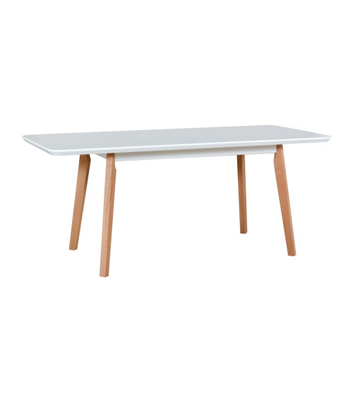Stół Oslo 7 Buk / blat Biały