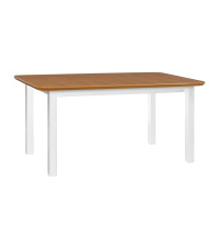 Stół Wenus 2S Biały / blat Dąb naturalny