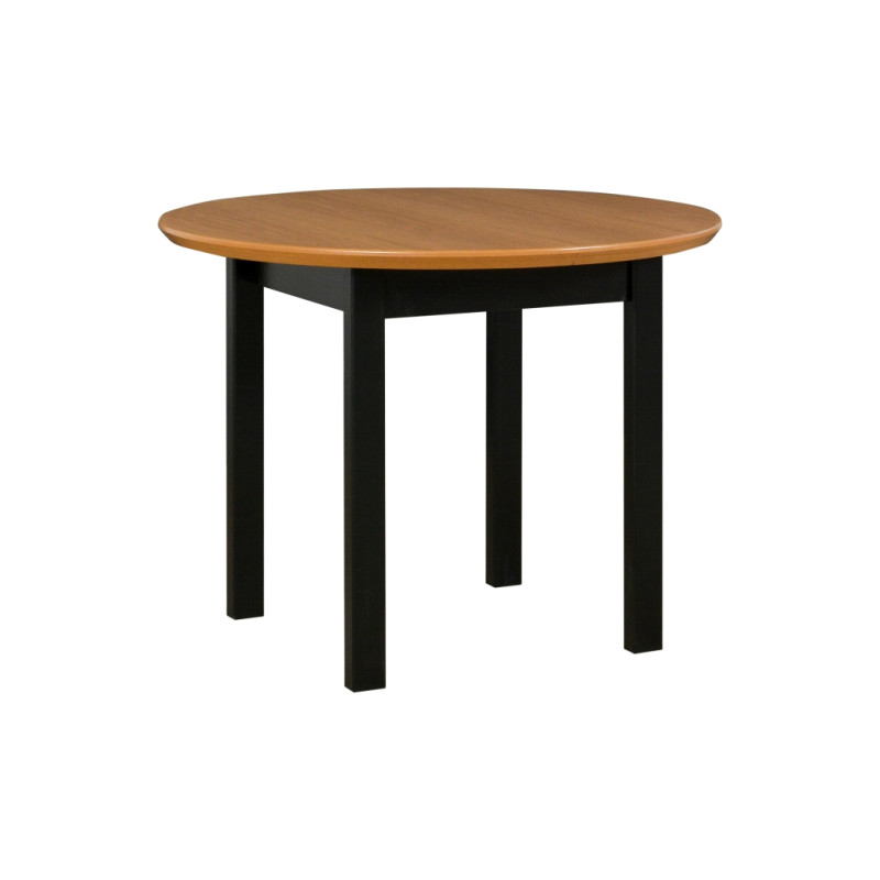 Stół Poli 1 Czarny / blat Dąb naturalny