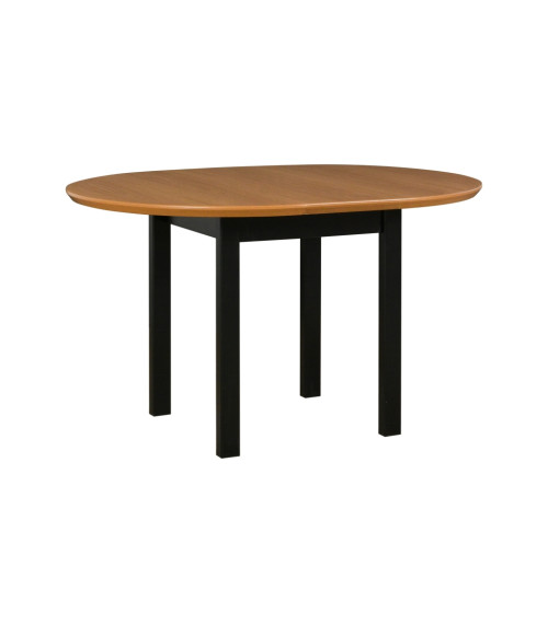 Stół Poli 1 Czarny / blat Dąb naturalny