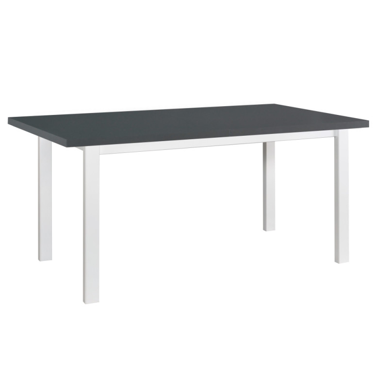 Stół Alba 4 Biały / blat Grafit