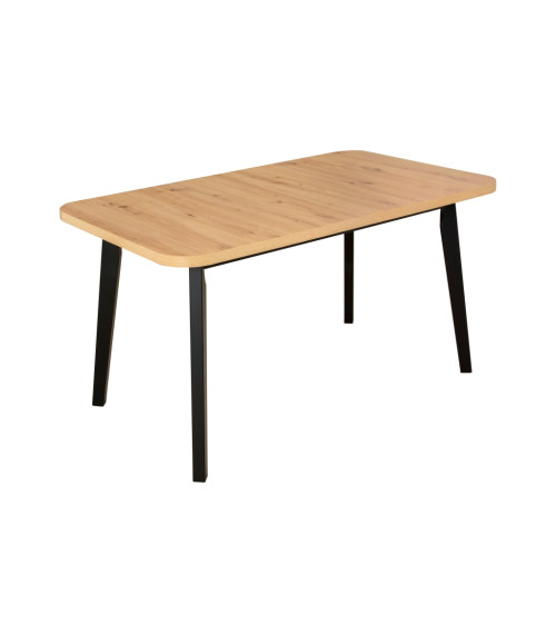 Stół Oslo 6 Czarny / blat Artisan