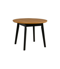 Stół Oslo 4 Czarny / blat Dąb Naturalny