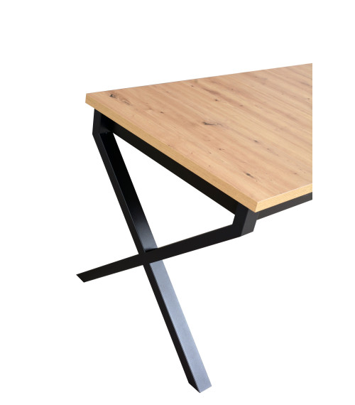 Stół Ikon 1 Czarny / blat Wotan