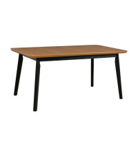 Stół Oslo 7 Czarny / blat Dąb naturalny