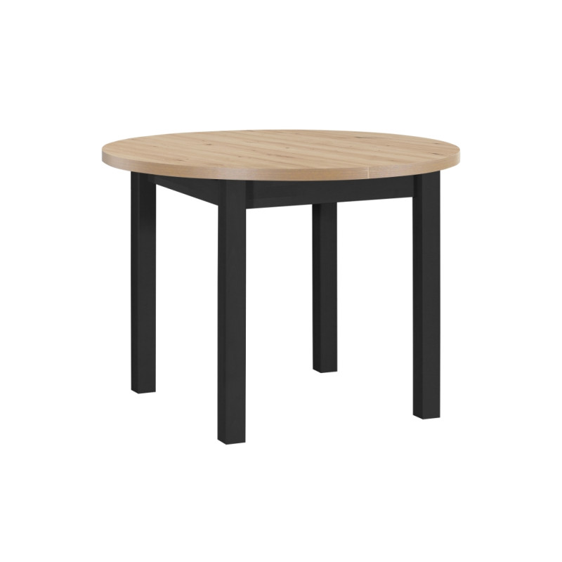 Stół Poli 4 Czarny / blat Artisan