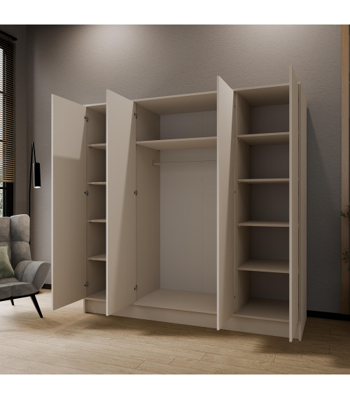 Szafa Gala 200 - Kaszmir/uchwyt złoty