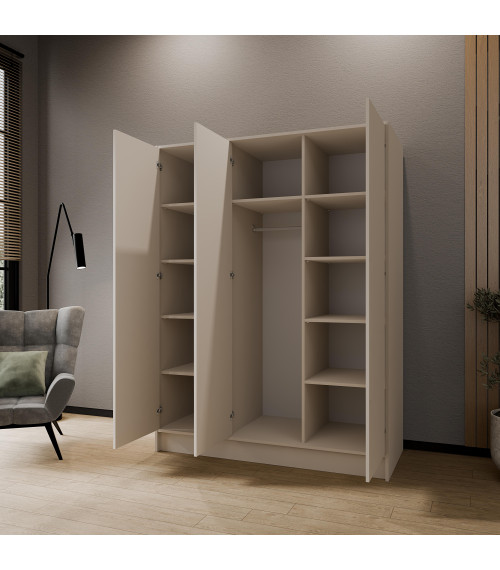 Szafa Gala 150 - Kaszmir/uchwyt złoty