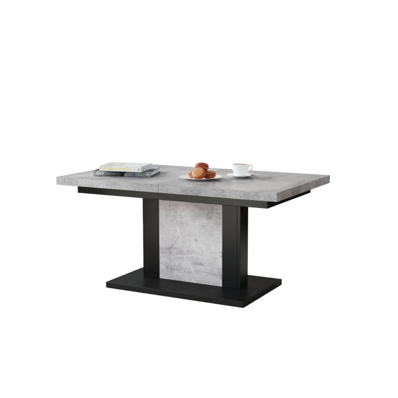 Ławostół rozkładany Orion - beton / czarny