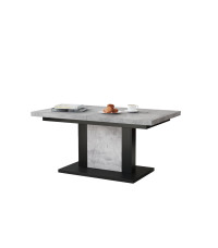 Ławostół rozkładany Orion - beton / czarny