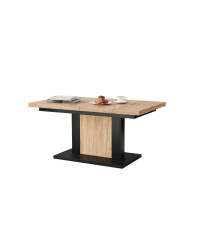 Ławostół rozkładany Orion - dąb craft złoty / czarny