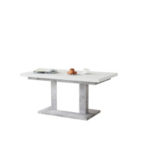 Ławostół rozkładany Orion - biały / beton millenium