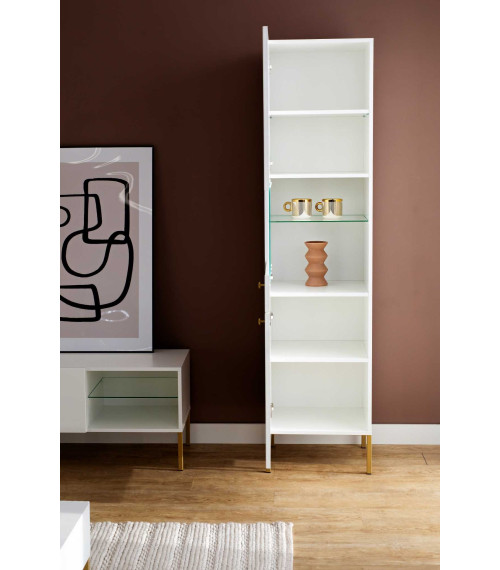 Oxo - witryna 2D biały/złoty