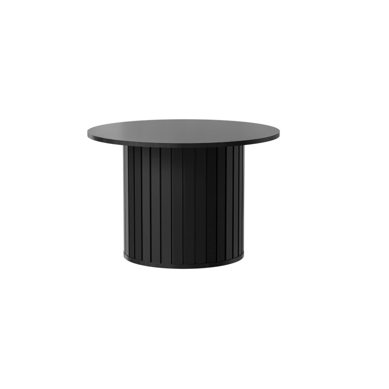 Stolik kawowy Zante ZA7 ryflowany - czarny mat