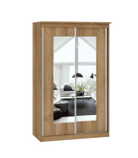 Szafa 2D przesuwna z lustrem Riviera 120 - dąb jasny Riviera