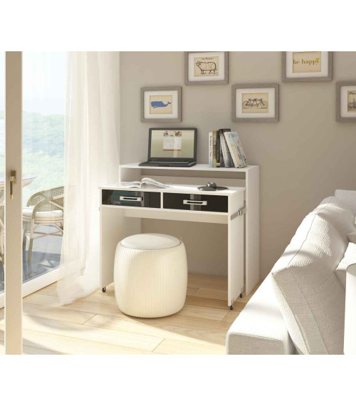 Toaletka Zoom Biały/Czarny połysk