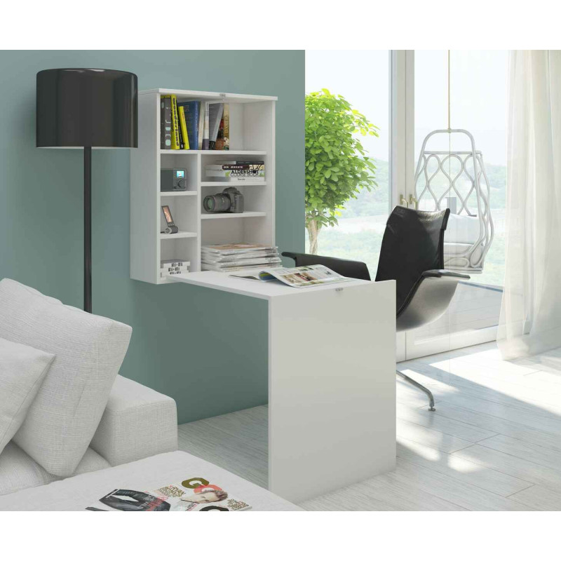 Biurko wiszące Hide Biały