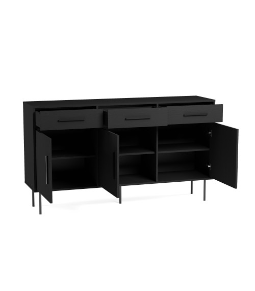 URAN komoda 3D3SZ - Czarny
