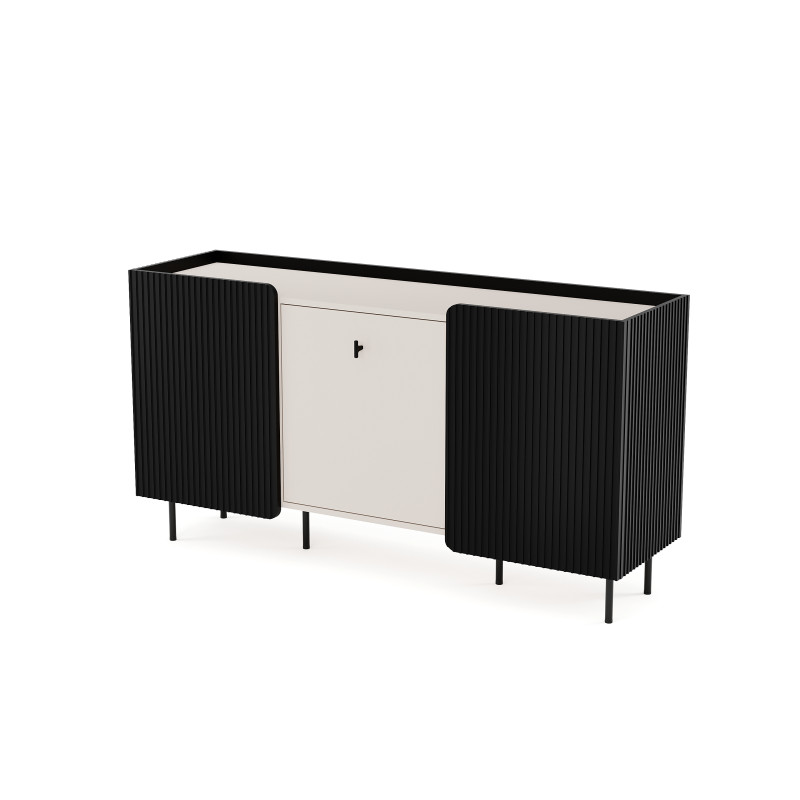 WENUS komoda 3D - Czarny/Cashmere