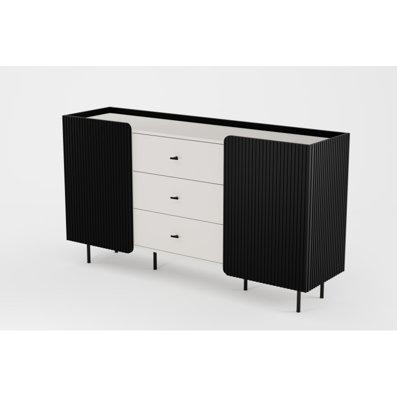 WENUS komoda 2D3SZ - Czarny/Cashmere