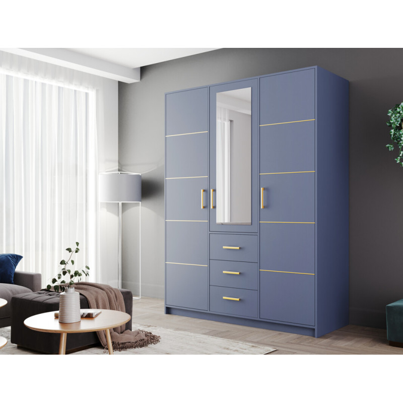 Szafa z lustrem Bali 2 D3 niebieski