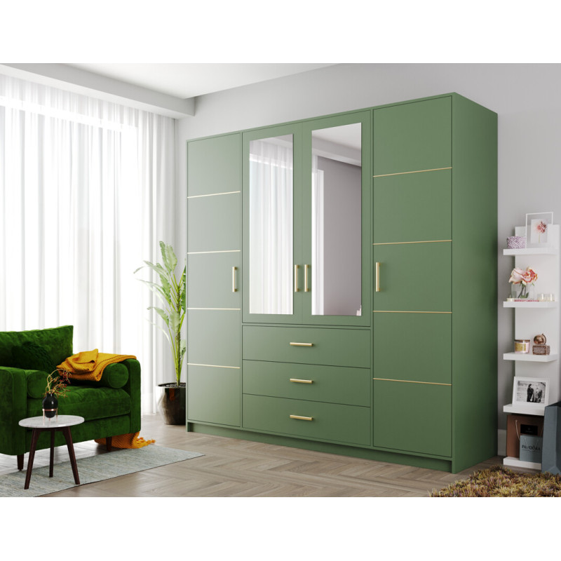 Szafa z lustrem Bali 2 D4 zieleń