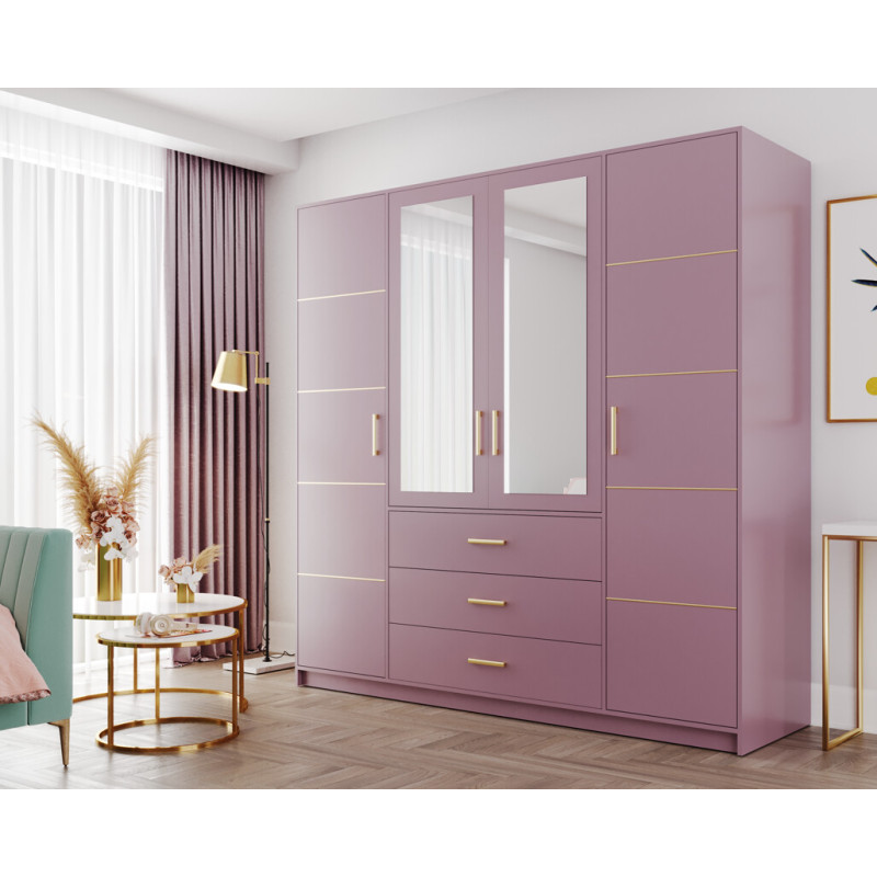 Szafa z lustrem Bali 2 D4 róż