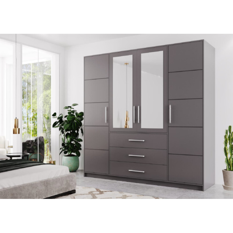 Szafa z lustrem Bali D4 grafit