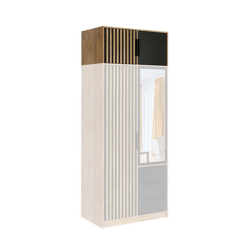 Bali LUX D2 nadstawka dąb wotan / czarny