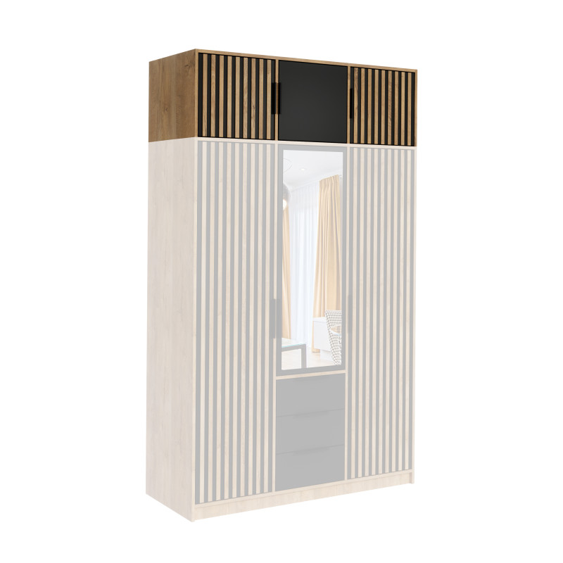 Bali LUX D3 nadstawka DĄB WOTAN/CZARNY