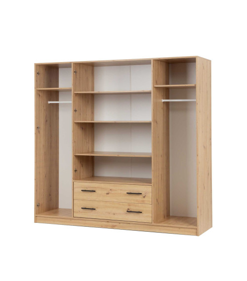 Szafa SMART 1 z lustrem Dąb artisan