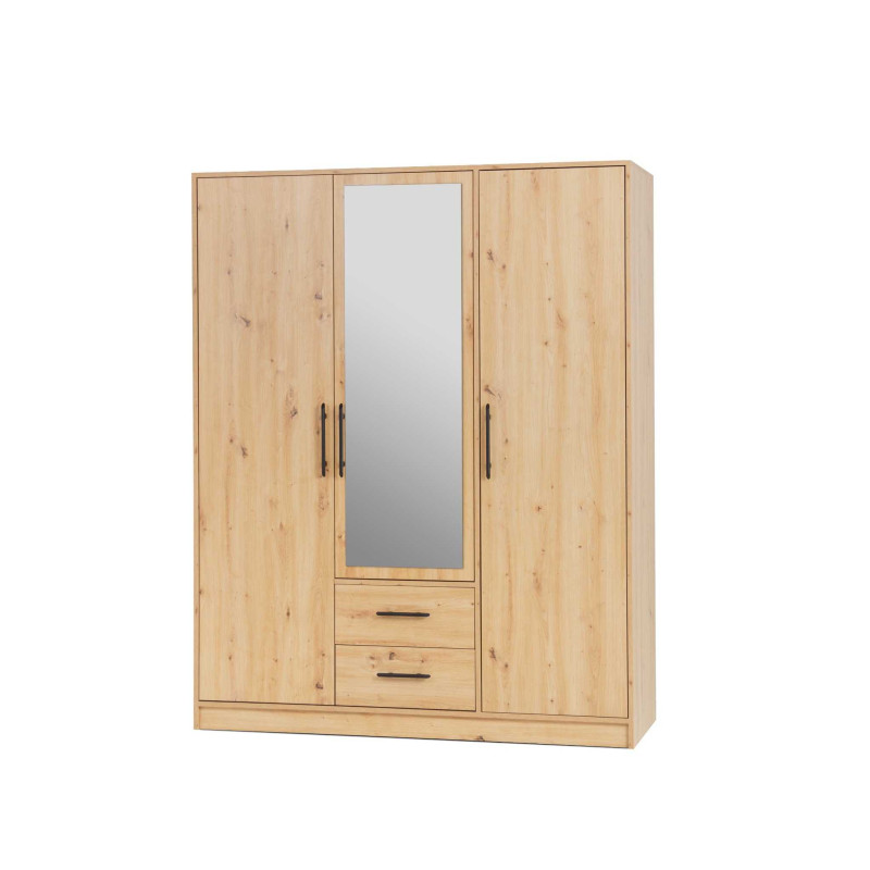 Szafa SMART 2 z lustrem Dąb artisan